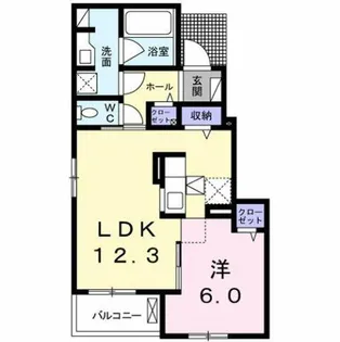 Lara【1階】の間取り