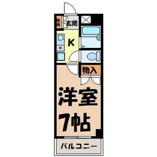 Kコート観月【5階】の間取り