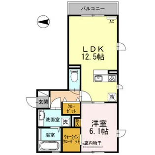 大阪府堺市北区北花田町4丁【アパート】の間取り