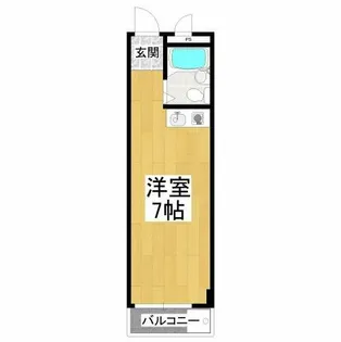 ビレッジ北野田【1階】の間取り