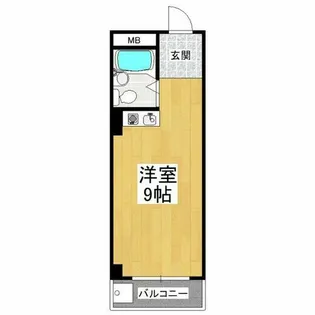 ビレッジ北野田【1階】の間取り