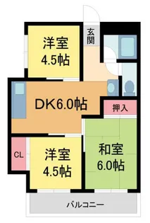 サンコート芦屋【306号室】の間取り