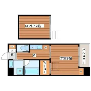 グランフォース【6階】の間取り