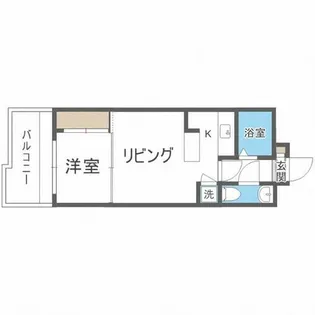 エステートモア薬院ネスト【3階】の間取り
