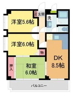 エクセレント甲子園11番館【302号室】の間取り
