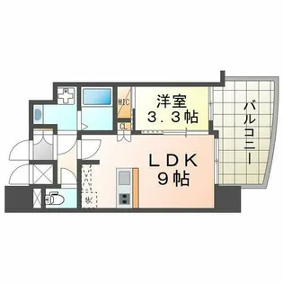 セレニテ甲子園プリエ【204号室】の間取り