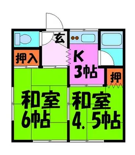 第一ハウス【2階】の間取り