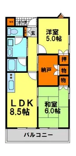 ハイツ竹田【303号室】の間取り