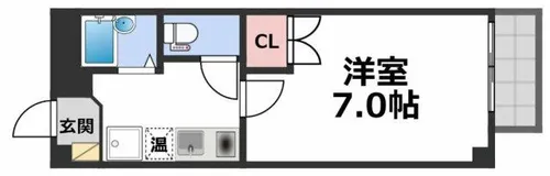 ロンモンターニュ小阪【2階】の間取り