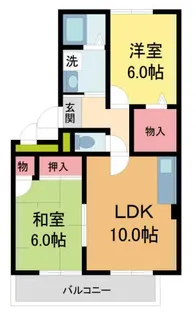 サンハイツツチタニ【201号室】の間取り