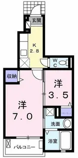 メゾン サカエ【1階】の間取り