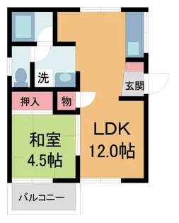 オークハイツ【203号室】の間取り