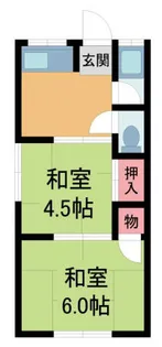 松和荘【10号室】の間取り