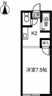 ブルーハイムYS【205号室】の間取り