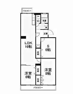 レジデンス内浦【405号室】の間取り