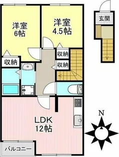 ブルーム多屋【2階】の間取り
