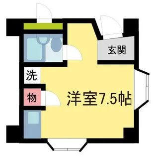 ロイヤルコート上池田【105号室】の間取り
