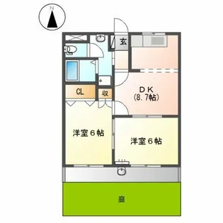 ハピネス21【1階】の間取り