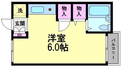 プチライフニシノ【203号室】の間取り