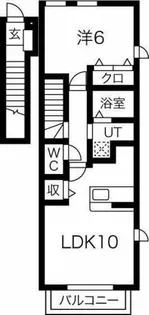 ポルト・プレッソ【2階】の間取り