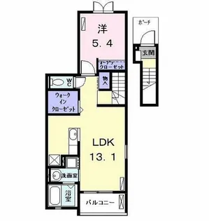 アプリコット ネオ【201号室】の間取り