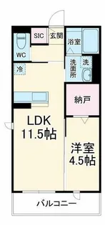 クレールメゾン城東【2階】の間取り