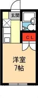 サンシャインハイツ【2階】の間取り