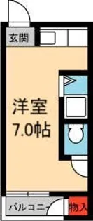 加茂ハイツ【203号室】の間取り