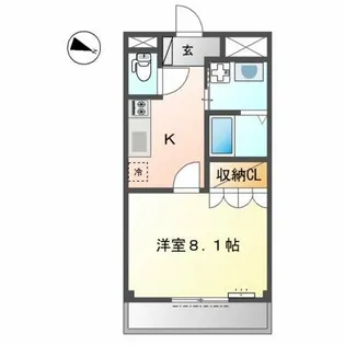 PARISⅢ(パリスリー)【1階】の間取り