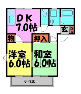 バードヒルズ【201号室】の間取り