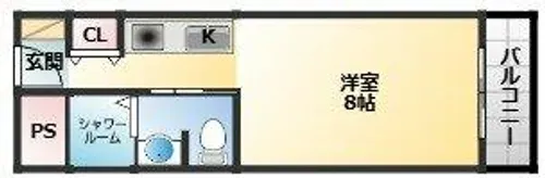 天美ハイツ【2階】の間取り