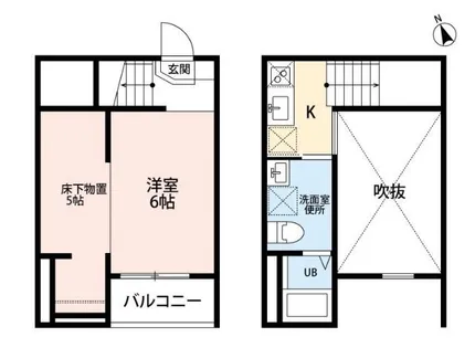 ZEN 千年【103号室】の間取り