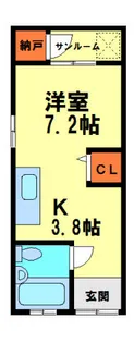 加茂ハイツ【104号室】の間取り