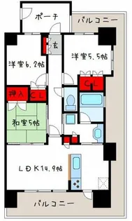 グランマークス久宝寺【4階】の間取り