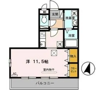 ソフィアコート御影【1階】の間取り
