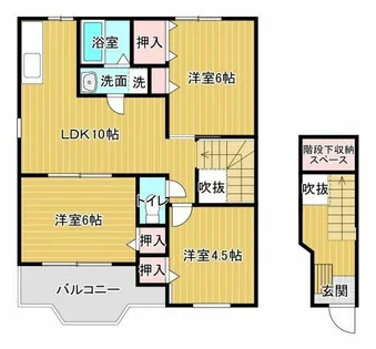 フルールセーヌⅠ【2階】の間取り