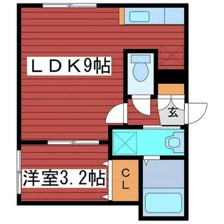 S&AⅡ【203号室】の間取り