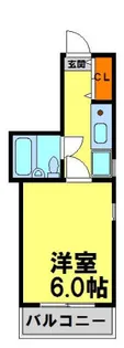 ミツワ小戸ビル【602号室】の間取り
