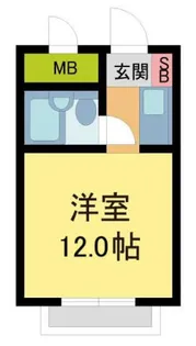 ライフイン芦屋弐番館【2階】の間取り