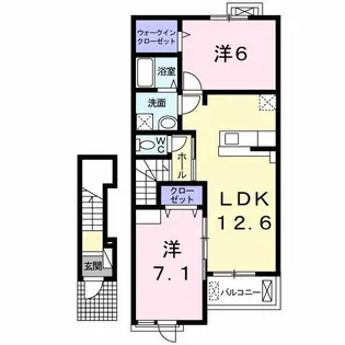 グランデ・カーサ・エイ【2階】の間取り