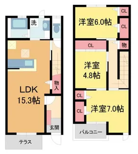 GRANDE SUR【1階】の間取り