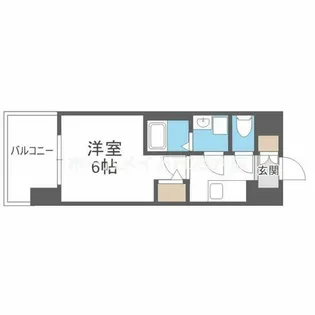 エスリード難波VALORE【3階】の間取り