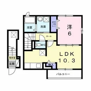 ルピナス等持院【2階】の間取り