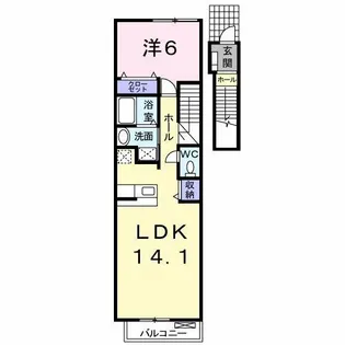 ベル ソレイユ【2階】の間取り