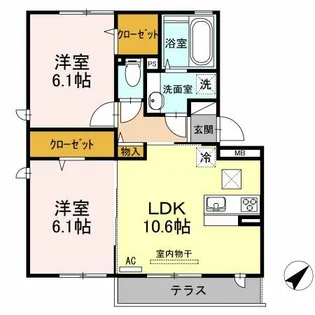 ポラリス【3階】の間取り