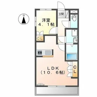 ルミナス Ⅰ番館【2階】の間取り