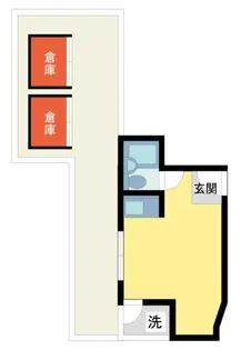 グローバル槻木【101号室】の間取り