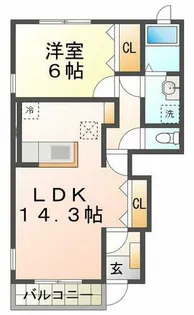 ラッフィナート・カーサ七番館【1階】の間取り