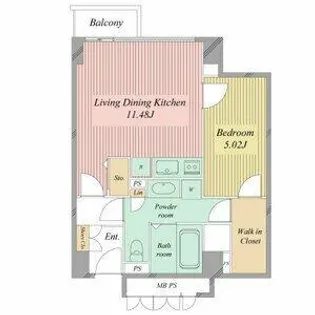 ミュプレ矢場町【11階】の間取り