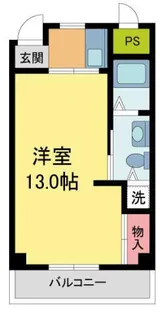 ヒルサイド北名次【303号室】の間取り